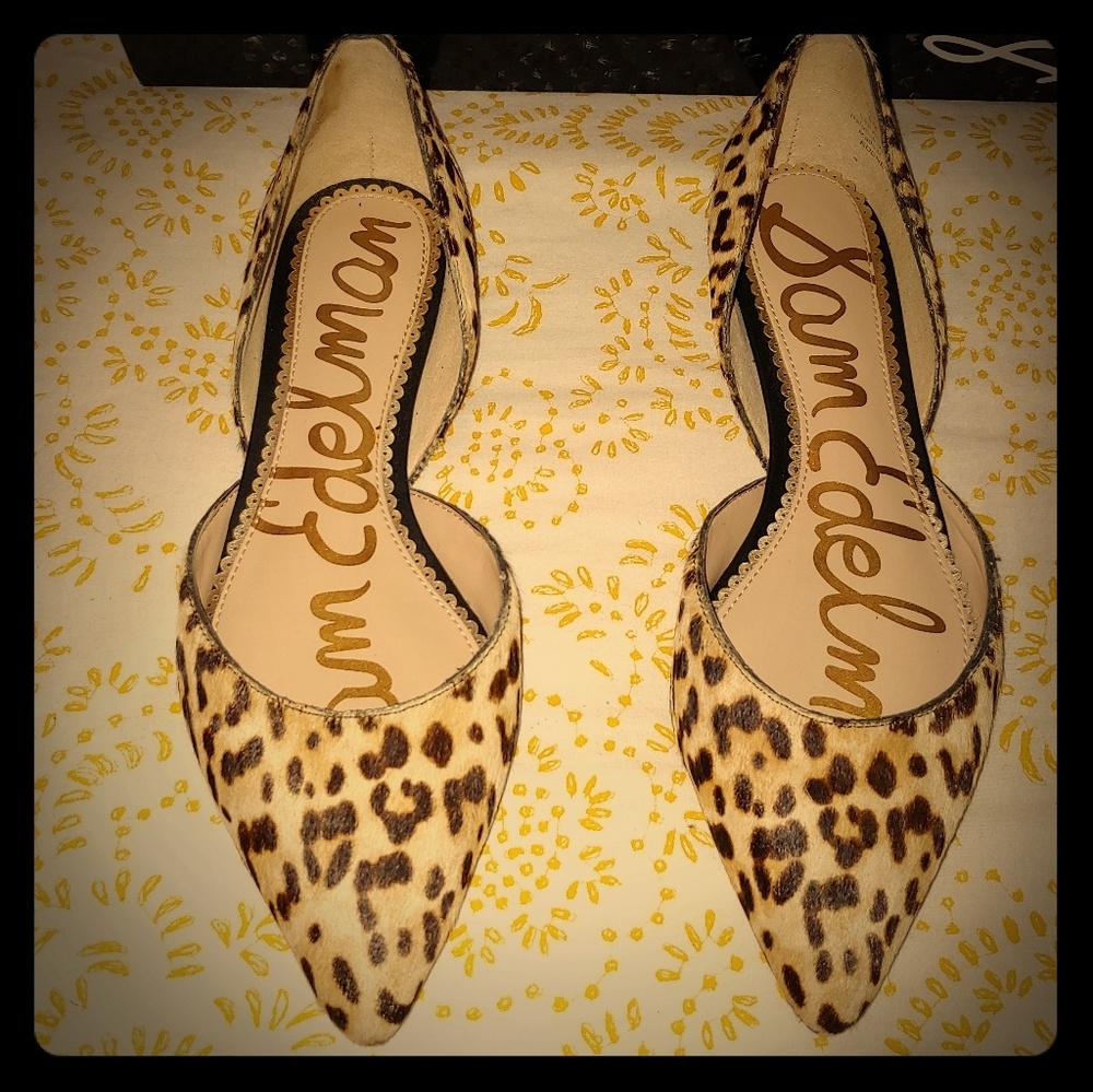 Sam Edelman Rodney Leopard Printed Flats